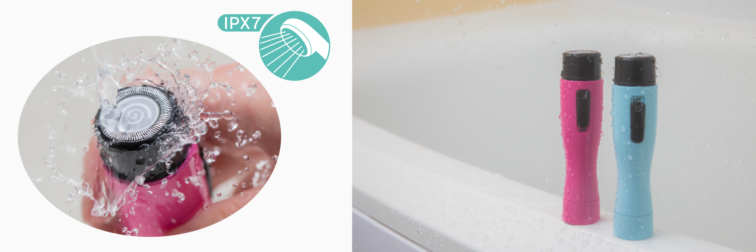 浴室でもお使いいただけます